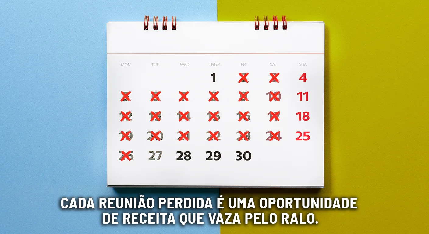 Calendario de reunioes perdidas