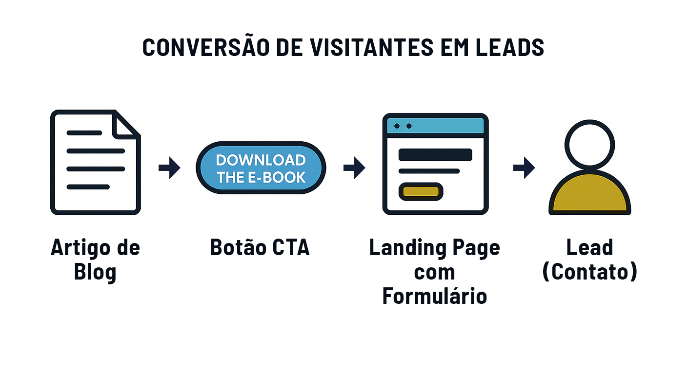 Conversao de visitantes em leads
